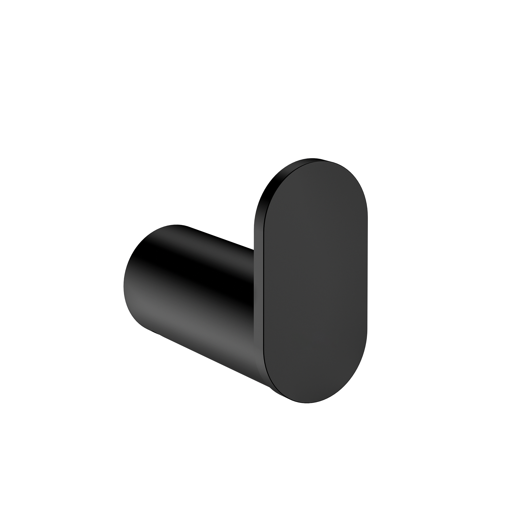 Curvae Single Robe Hook, Matte Black