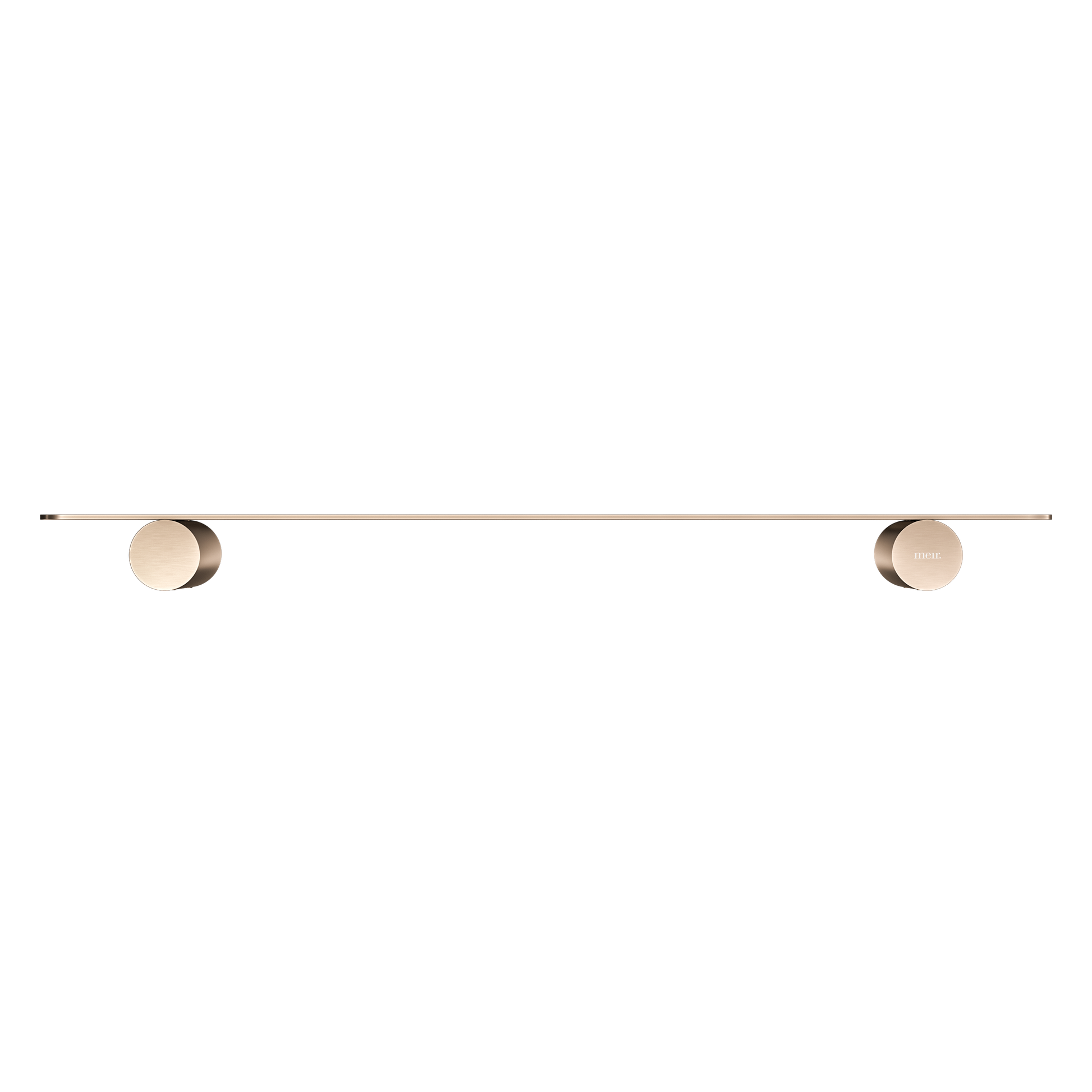 Curvae Shower Shelf 400mm, Champagne