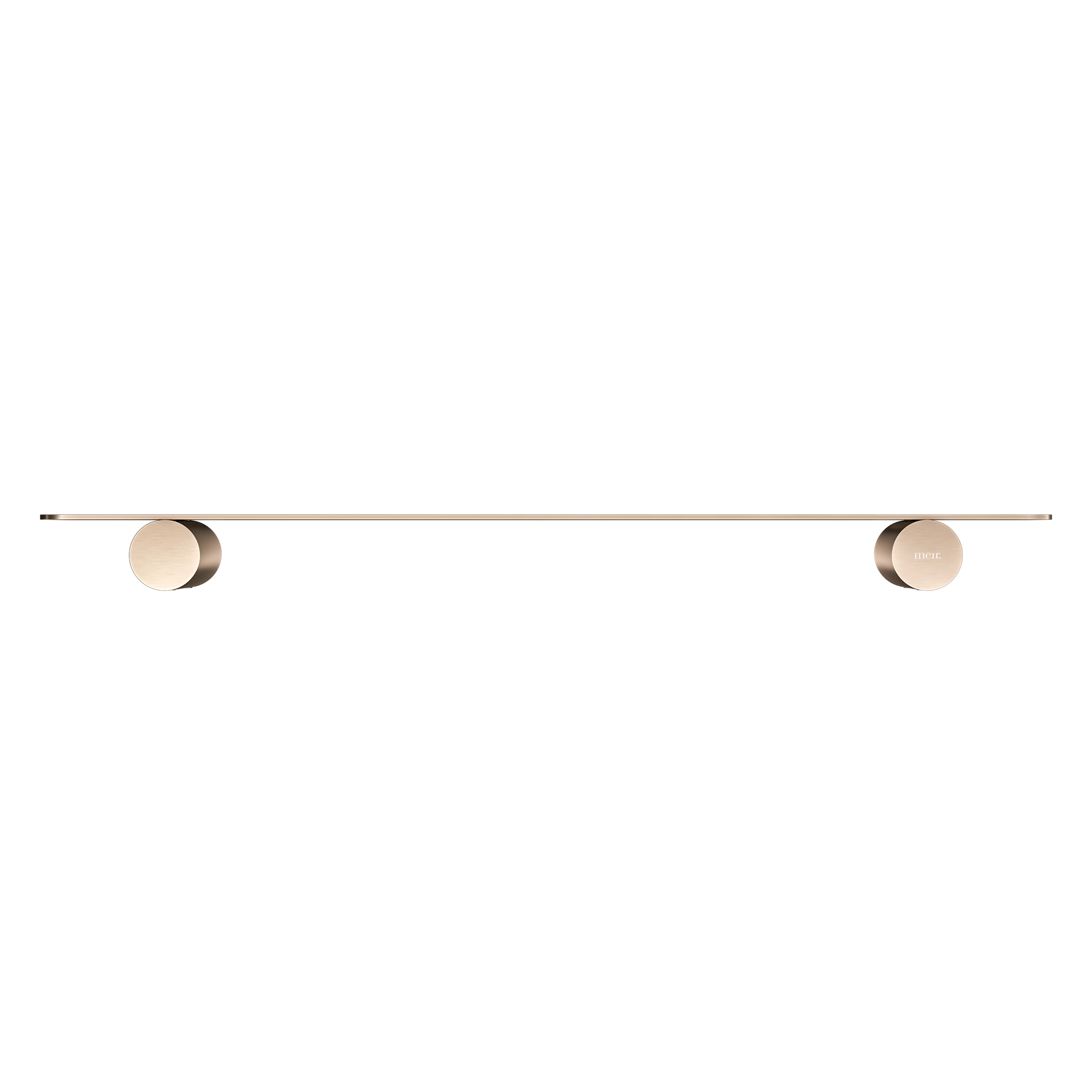Curvae Shower Shelf 400mm, Champagne