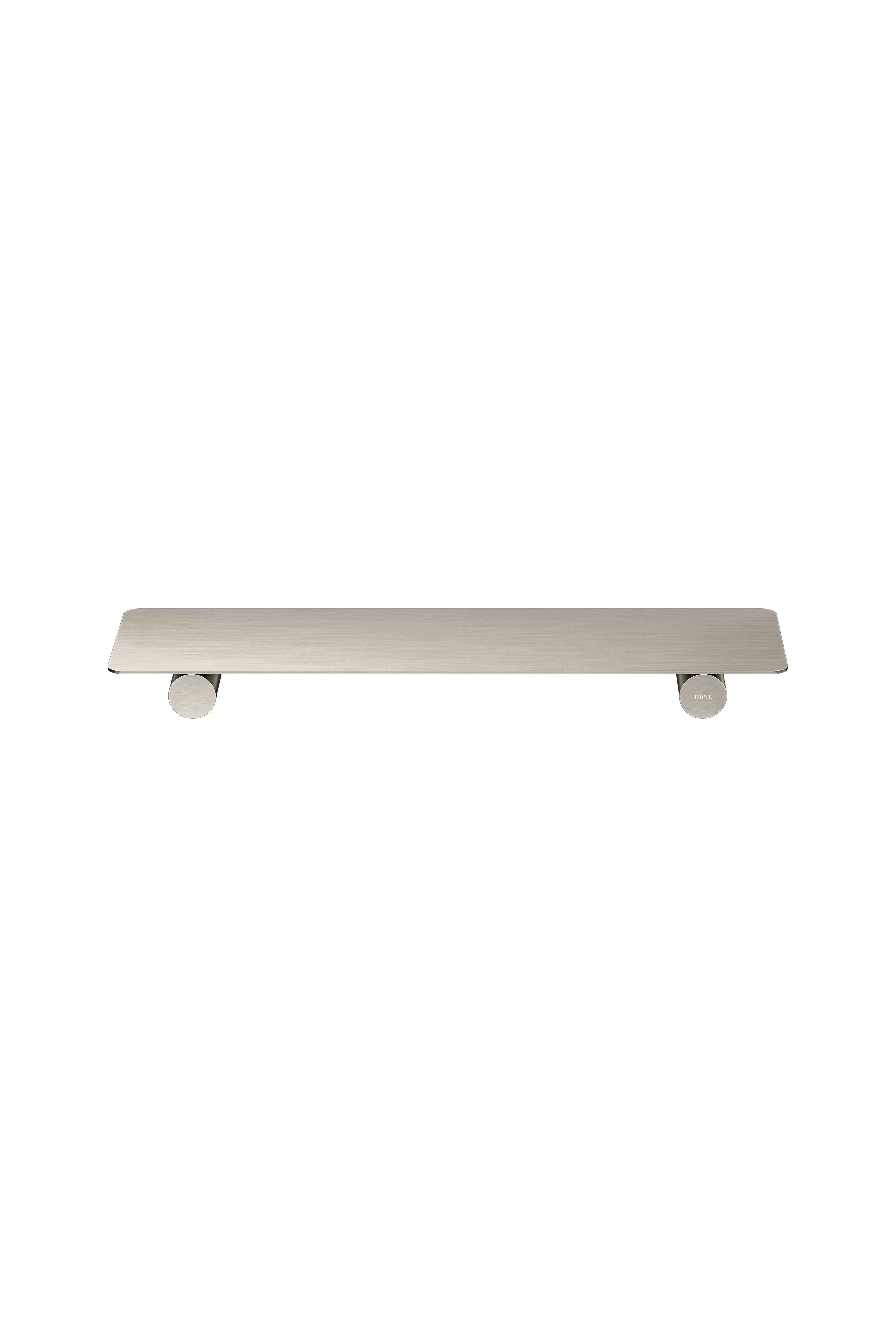 Curvae Shower Shelf 400mm, Brushed Nickel