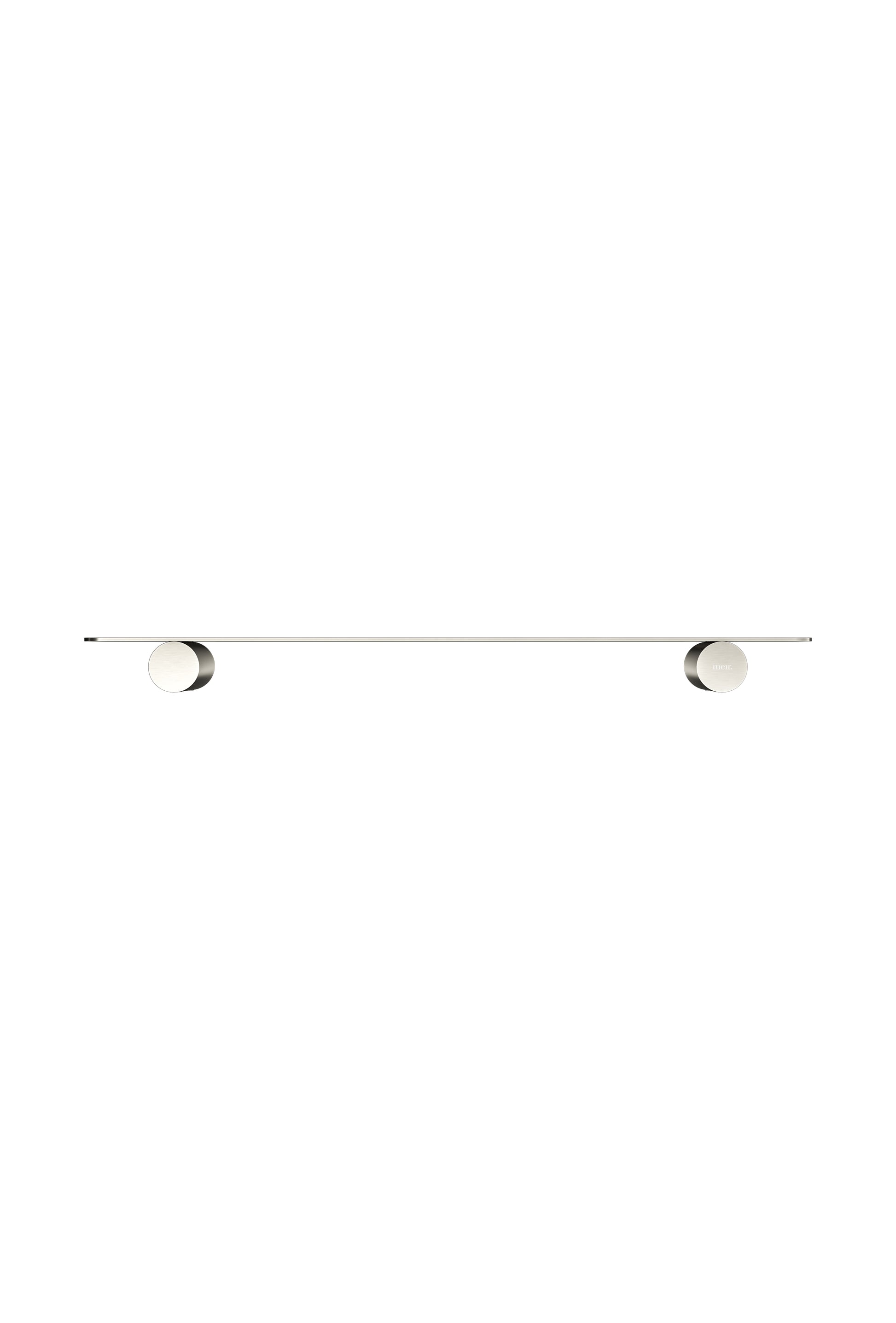 Curvae Shower Shelf 400mm, Brushed Nickel