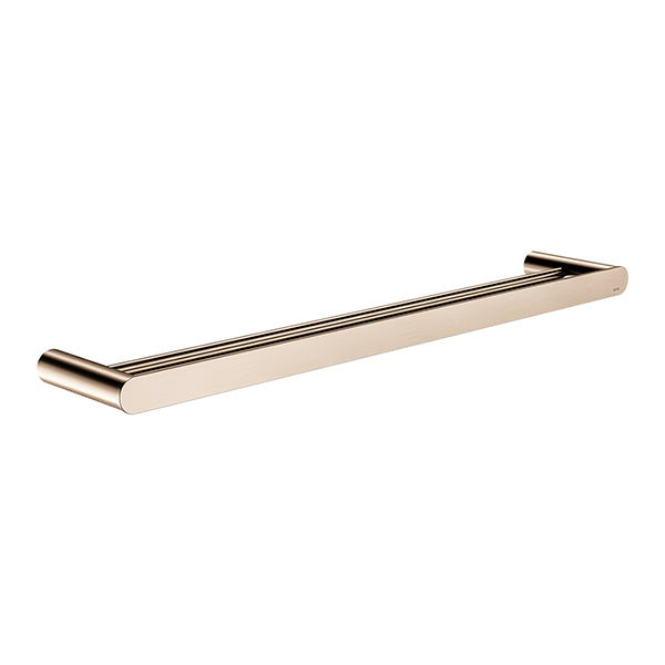 Curvae Double Towel Rail 600mm, Champagne