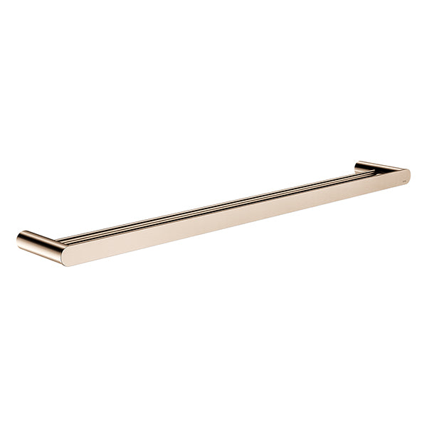 Curvae Double Towel Rail 800mm, Champagne