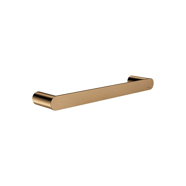 Curvae Single Towel Rail 300mm, Lustre Bronze