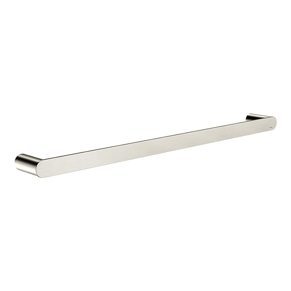 Curvae Single Towel Rail 600mm, Brushed Nickel