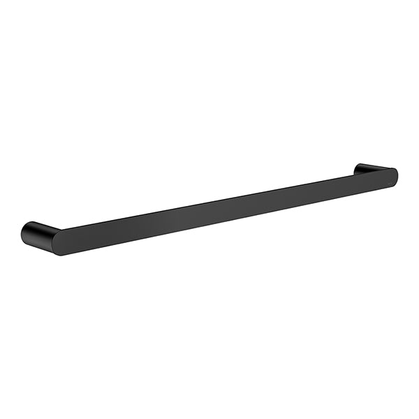 Curvae Single Towel Rail 600mm, Matte Black