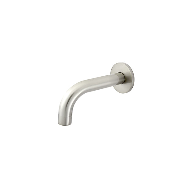 Universal Round Curved Spout 130mm, Brushed Nickel