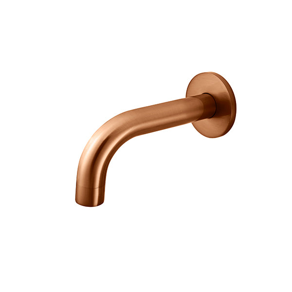 Universal Round Curved Spout 130mm, Lustre Bronze