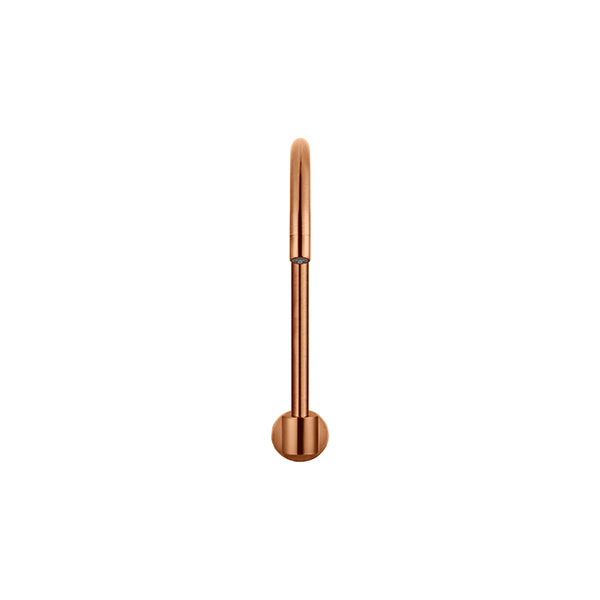 Round High-Rise Swivel Wall Spout, Lustre Bronze