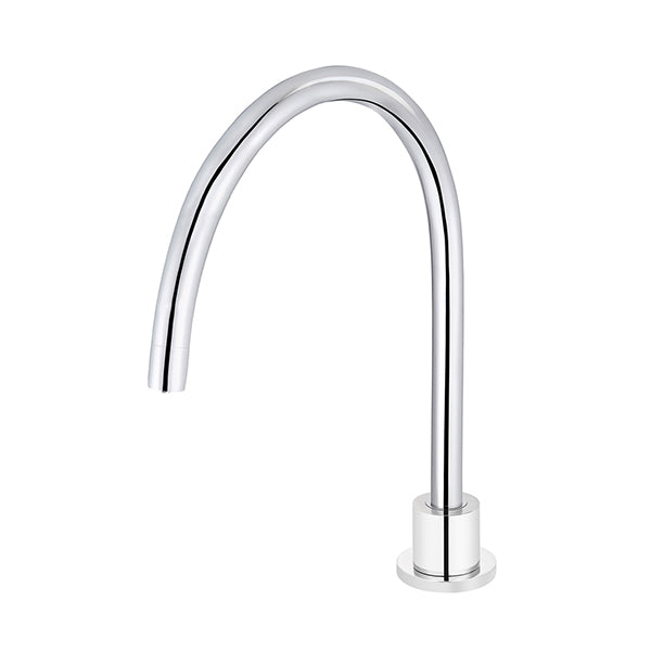 Round High-Rise Swivel Hob Spout, Polished Chrome