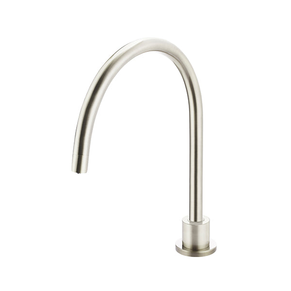 Round High-Rise Swivel Hob Spout, Brushed Nickel