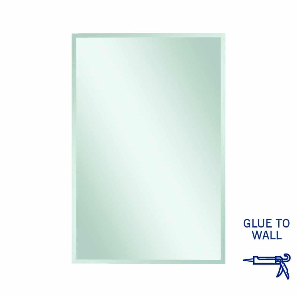 Thermogroup Montana Rectangle 25mm Bevel Edge Mirror - 1200x800mm Glue-to-Wall
