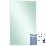 Thermogroup Montana Rectangle 25mm Bevel Edge Mirror - 1500x900mm Glue-to-Wall and Demister