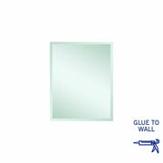 Thermogroup Montana Rectangle 25mm Bevel Edge Mirror - 600x750mm Glue-to-Wall