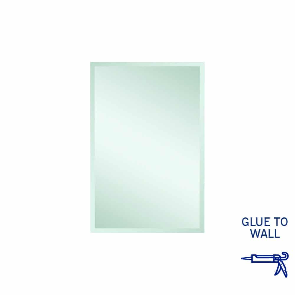Thermogroup Montana Rectangle 25mm Bevel Edge Mirror - 600x900mm Glue-to-Wall