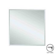 Thermogroup Montana Square 25mm Bevel Edge Mirror - 750x750mm Glue-to-Wall