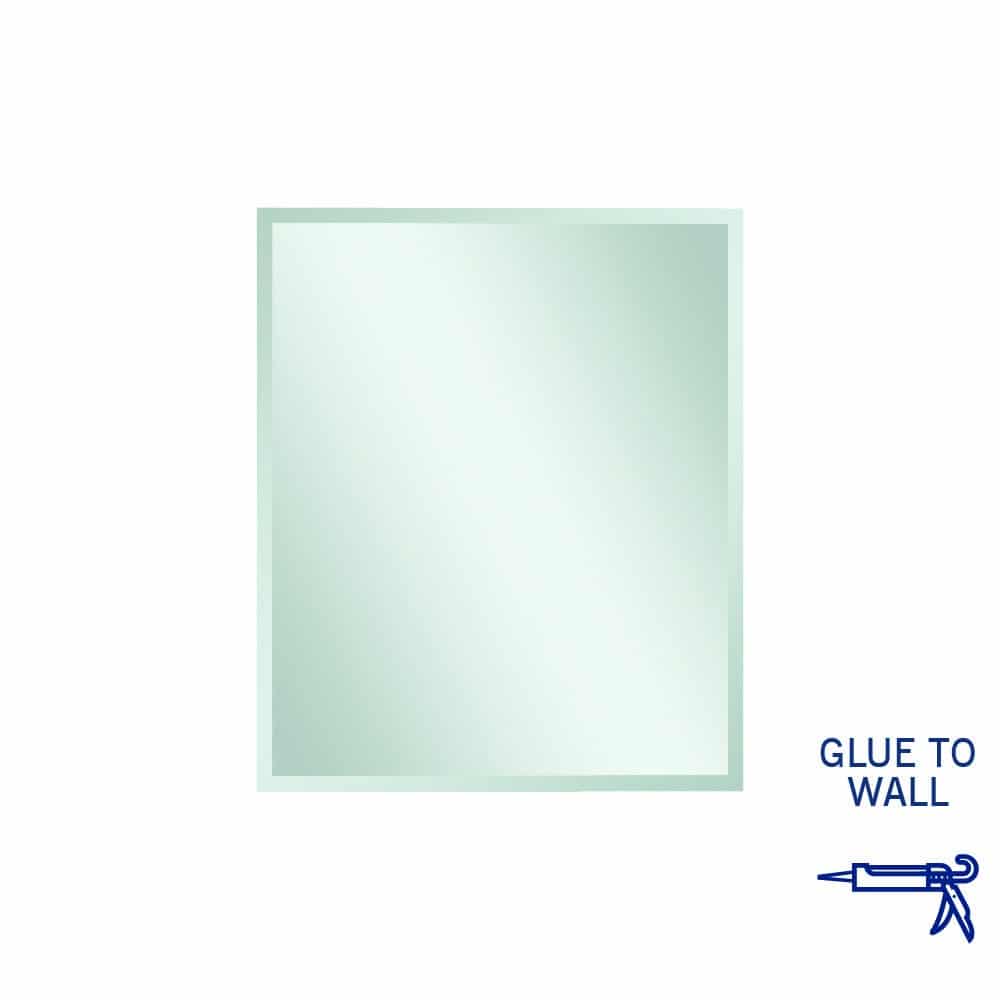 Thermogroup Montana Rectangle 25mm Bevel Edge Mirror - 900x750mm Glue-to-Wall