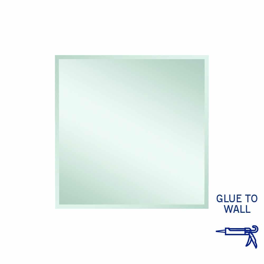Thermogroup Montana Rectangle 25mm Bevel Edge Mirror - 900x900mm Glue-to-Wall