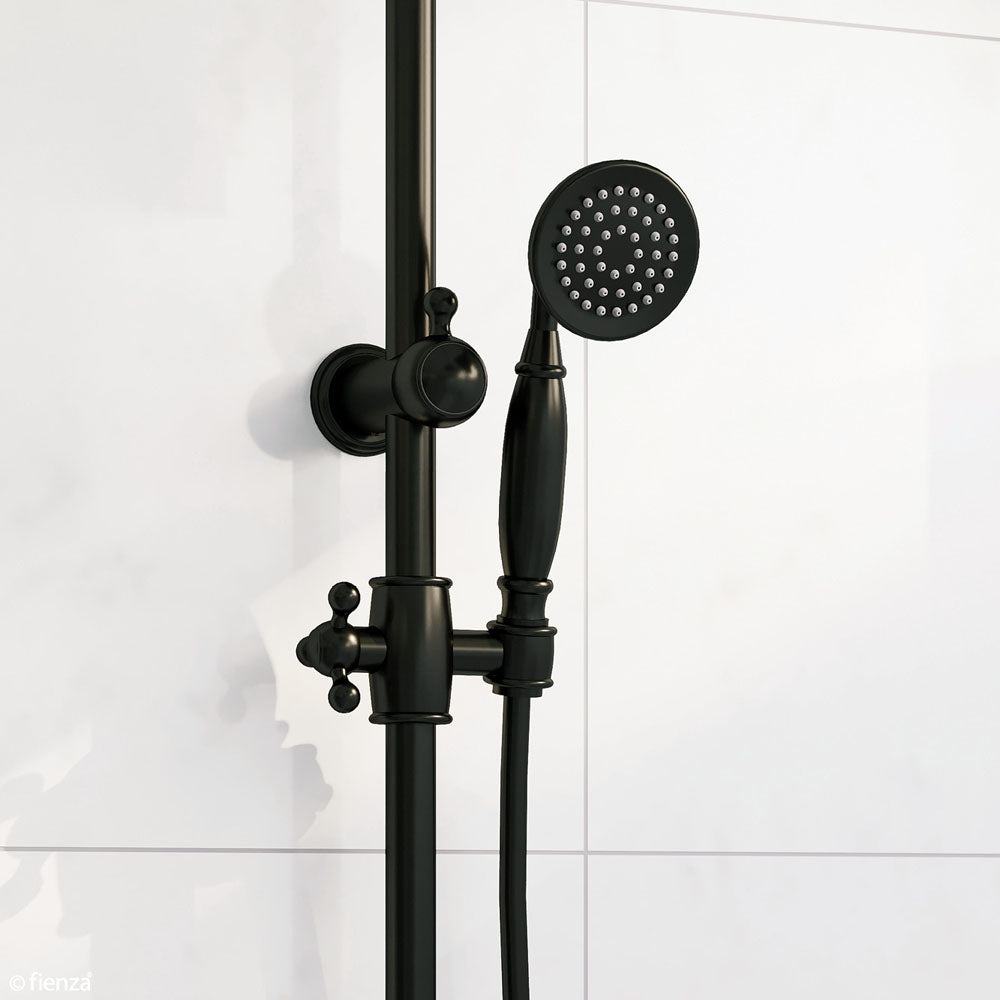 Fienza Lillian Handheld Shower Head Suits Suits 455114B/336105Bk, Matte Black