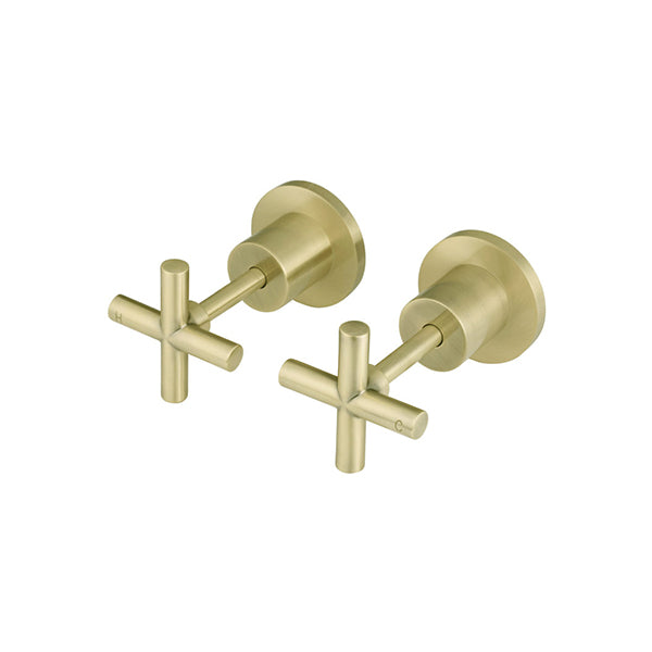 Cross Handle Jumper Valve Wall Top Assemblies, Tiger Bronze