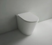 Studio Bagno Manhattan Wall Faced Package with Expert Evo Pneumatic Cistern, Gloss White