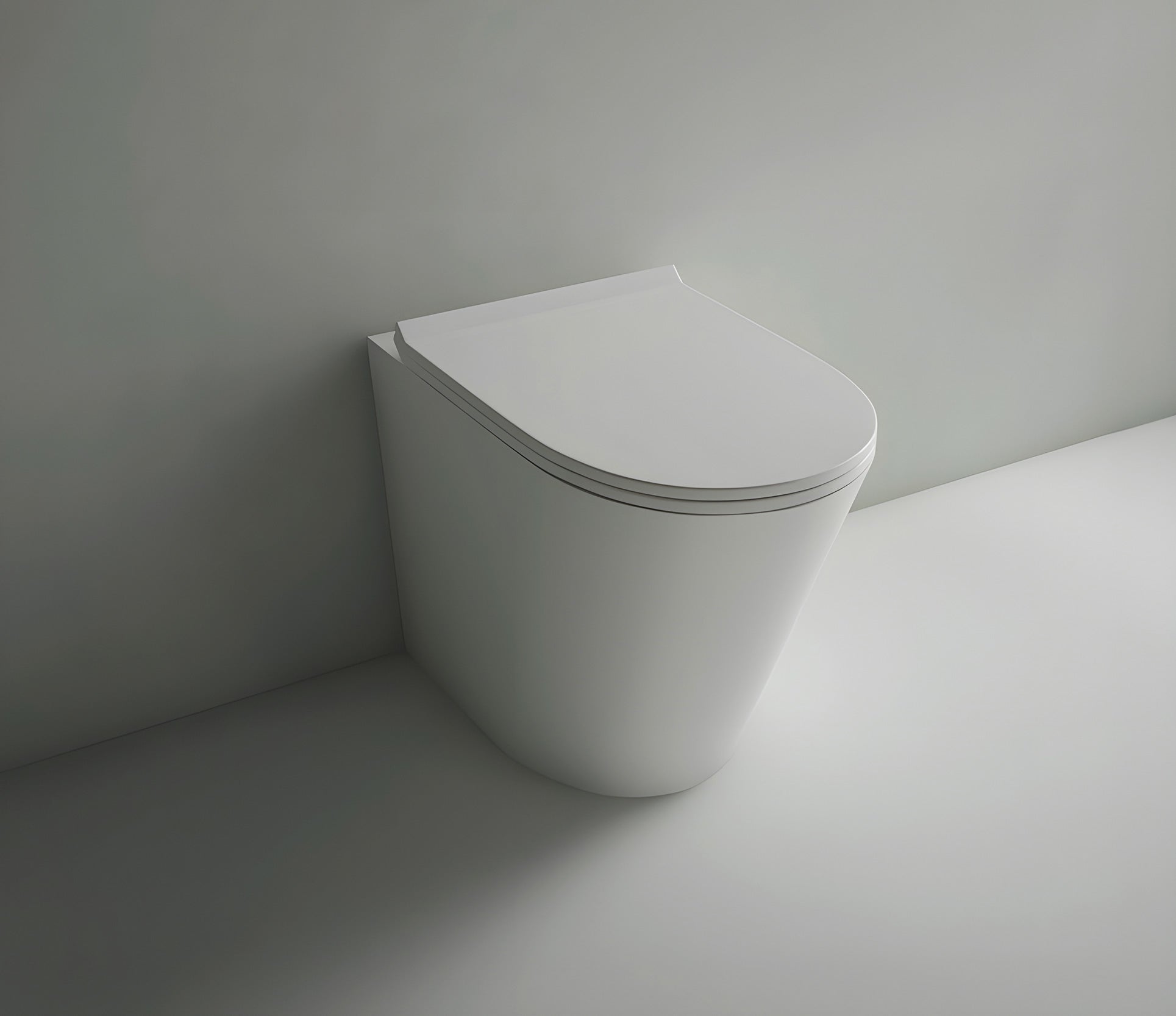 Studio Bagno Manhattan Matte White Wall Faced Package with Expert Evo Pneumatic Cistern