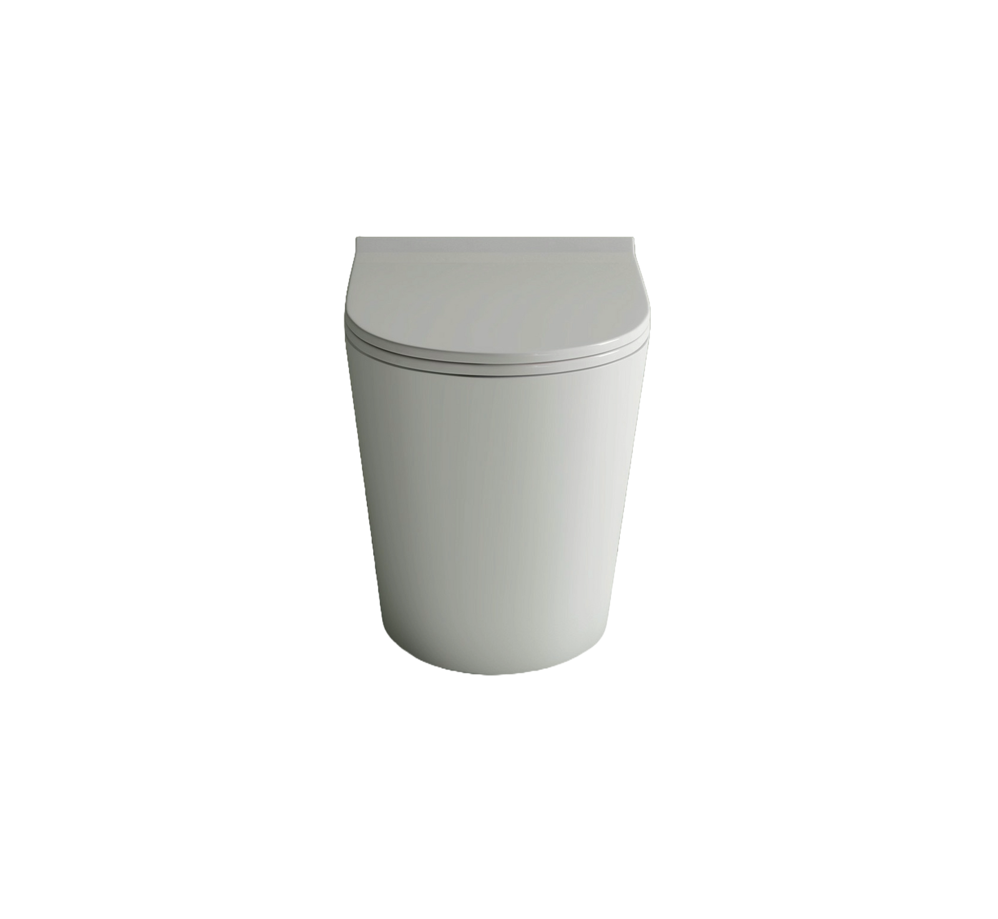 Studio Bagno Manhattan Wall Faced Pan - complete, Gloss White