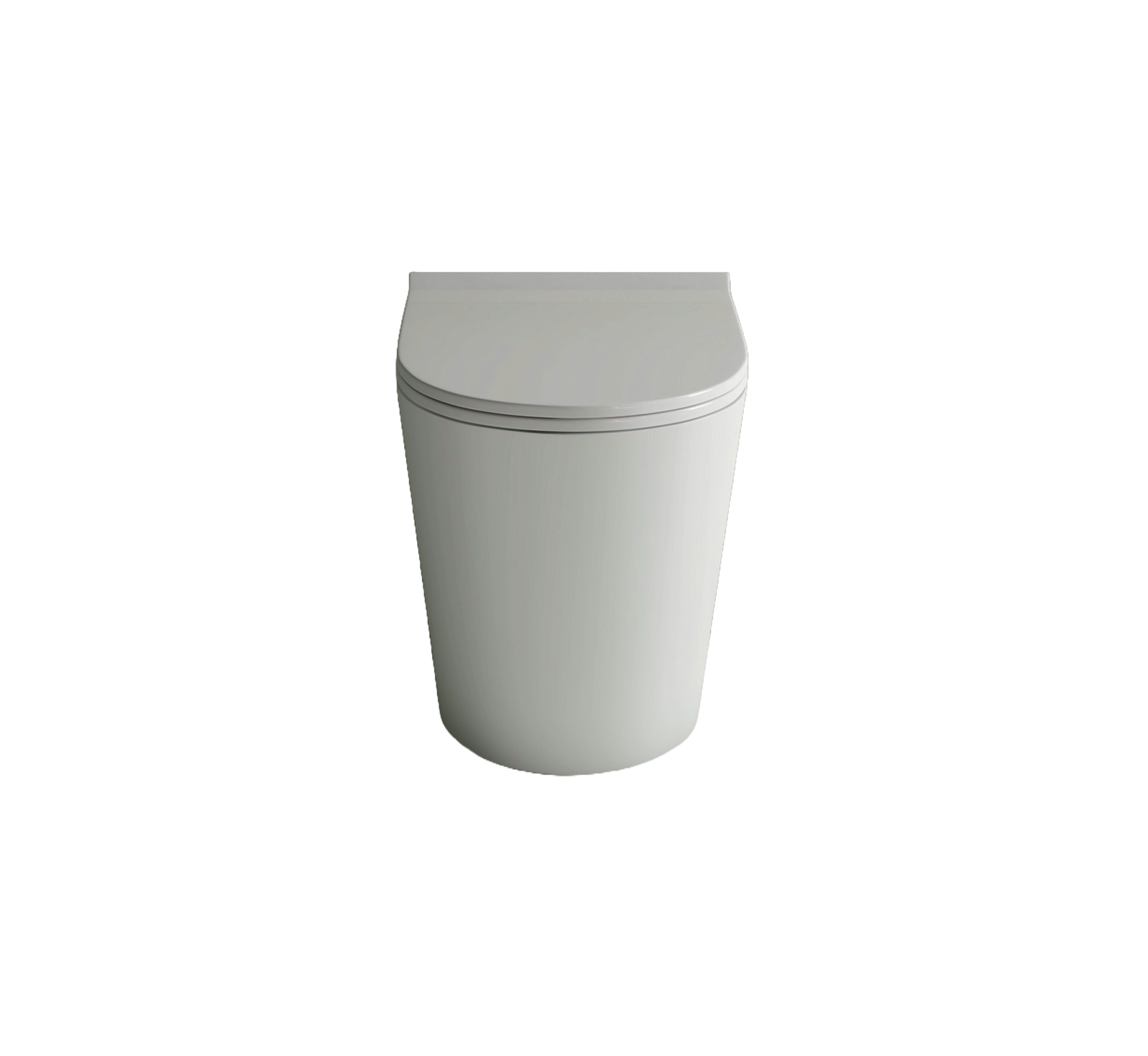 Studio Bagno Manhattan Wall Faced Pan - complete, Gloss White