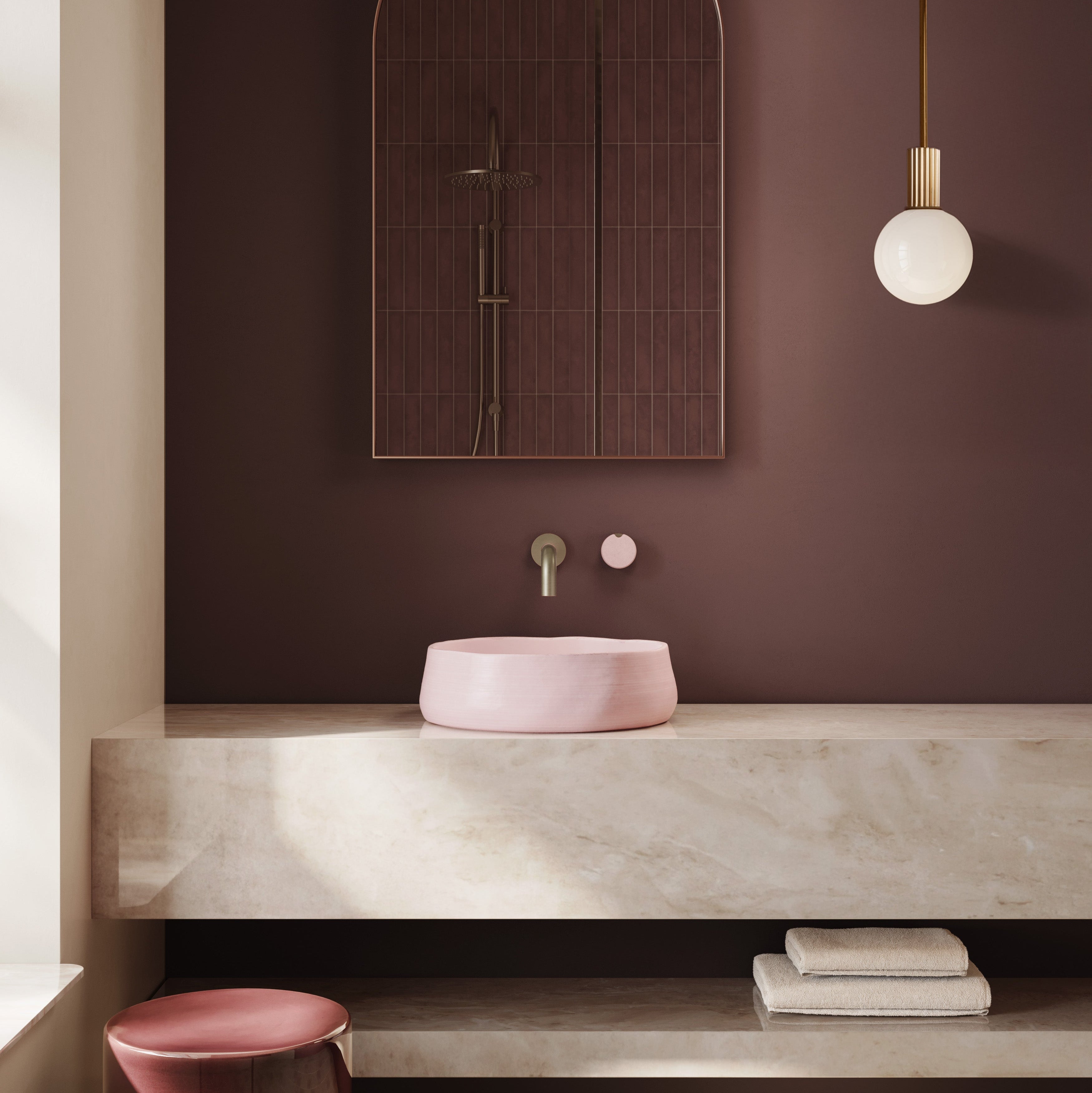 Meir X Nood Co. Alchemy Series, Progressive Basin Mixer, Tiger Bronze/Nood