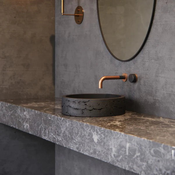 Meir X Nood Co. Alchemy Series Progressive Wall Mixer Set, Lustre Bronze/Storm