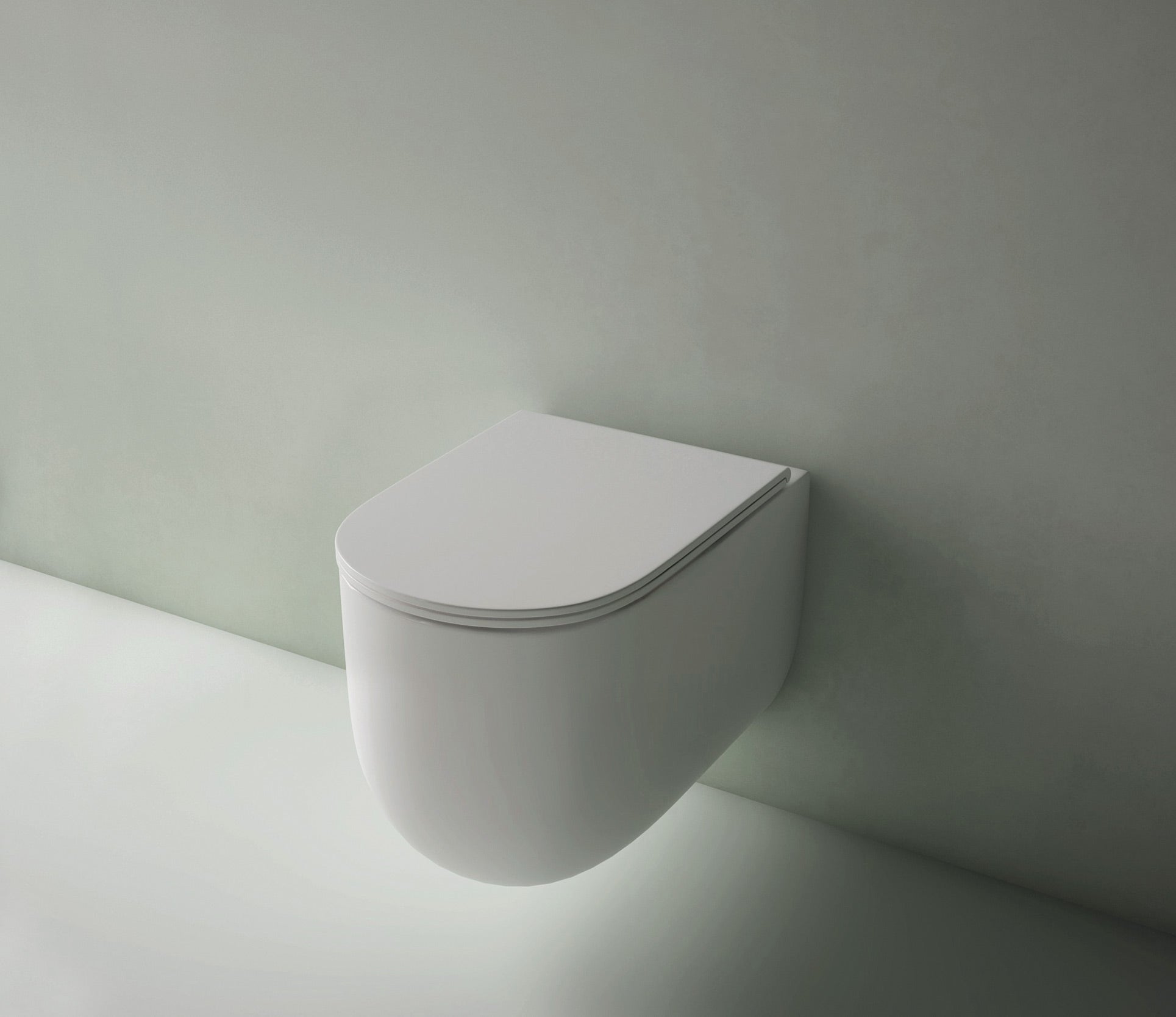 Studio Bagno Milady Wall Hung Package with OLI 74 w/ Frame Mechanical Cistern, Gloss White