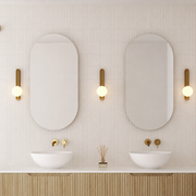 Milano Pill 450x900mm Frameless Polished Edge Mirror
