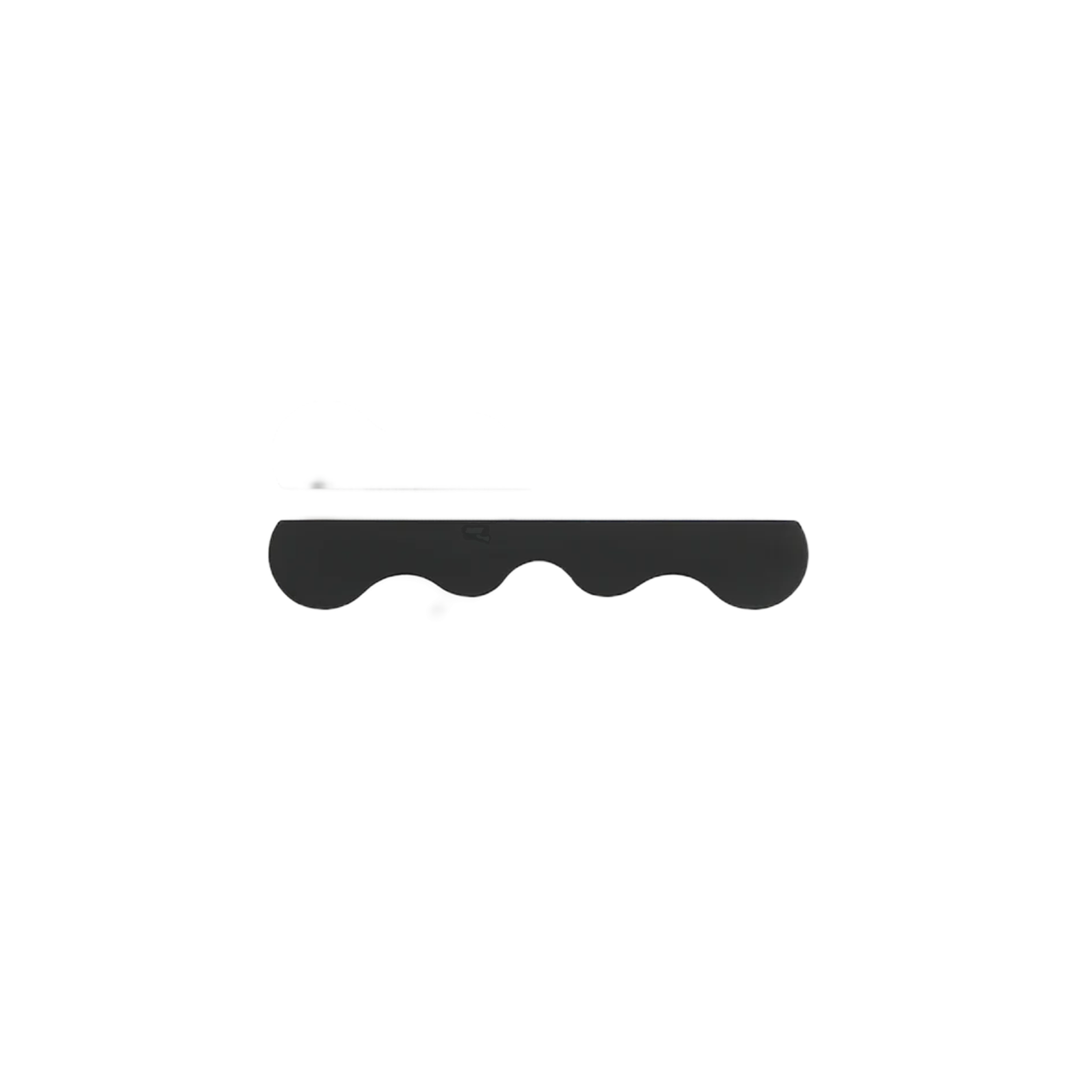 Milano Sculptural wave Cabinet Handle, Matte Black