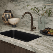 Milano Granite 750mm Single Bowl Sink, Matte Black
