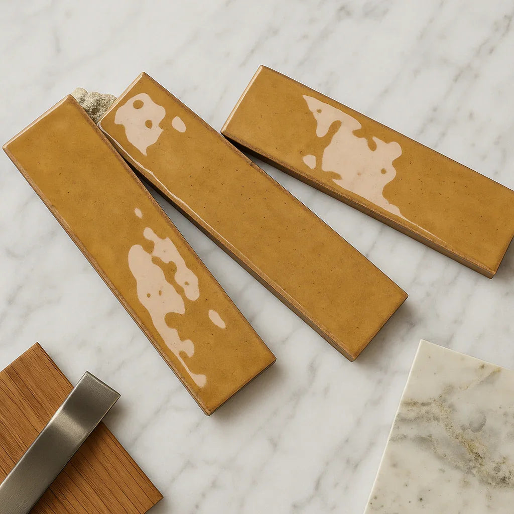 Milano Artisan Gloss Amber 60x240mm Subway Tile