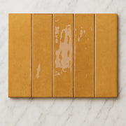 Milano Artisan Gloss Amber 60x240mm Subway Tile