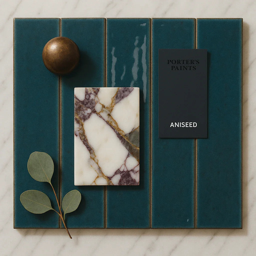 Milano Artisan Gloss Blue Reef 60x240mm Subway Tile