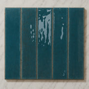 Milano Artisan Gloss Blue Reef 60x240mm Subway Tile