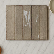 Milano Artisan Gloss Grey 60x240mm Subway Tile