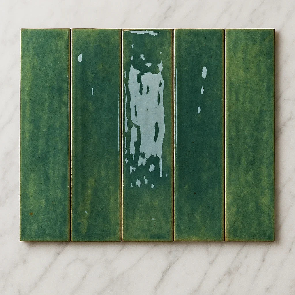 Milano Artisan Gloss Nostalgic Green 60x240mm Subway Tile