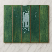 Milano Artisan Gloss Nostalgic Green 60x240mm Subway Tile
