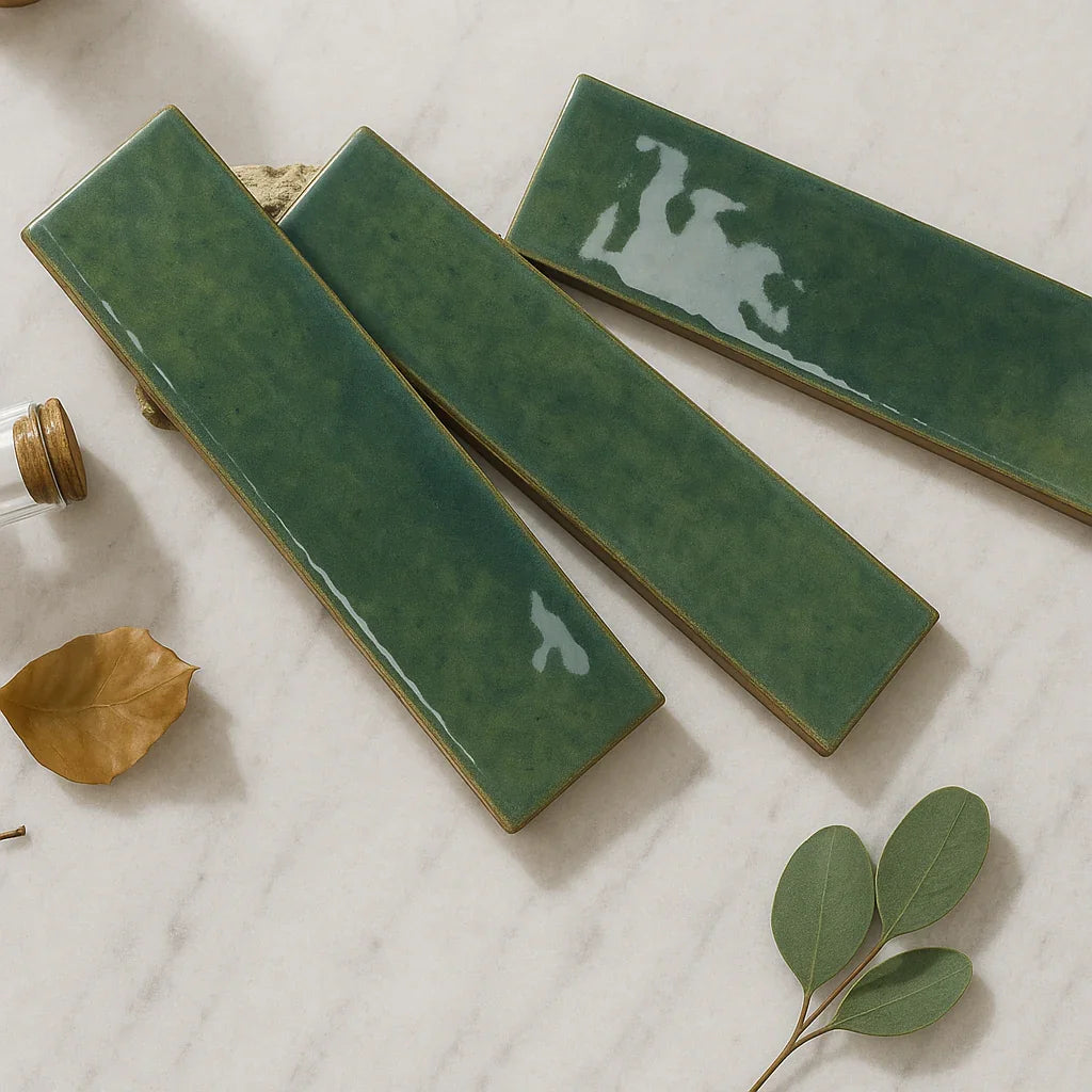 Milano Artisan Gloss Nostalgic Green 60x240mm Subway Tile