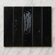 Milano Artisan Gloss Nior Black 60x240mm Subway Tile