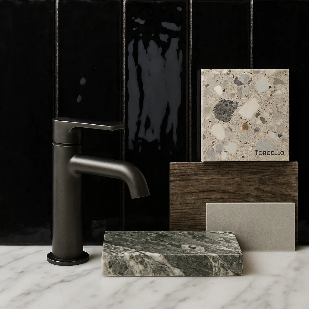 Milano Artisan Gloss Nior Black 60x240mm Subway Tile