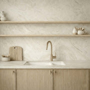 Milano Granite 735mm Double Bowl Sink, Matte White