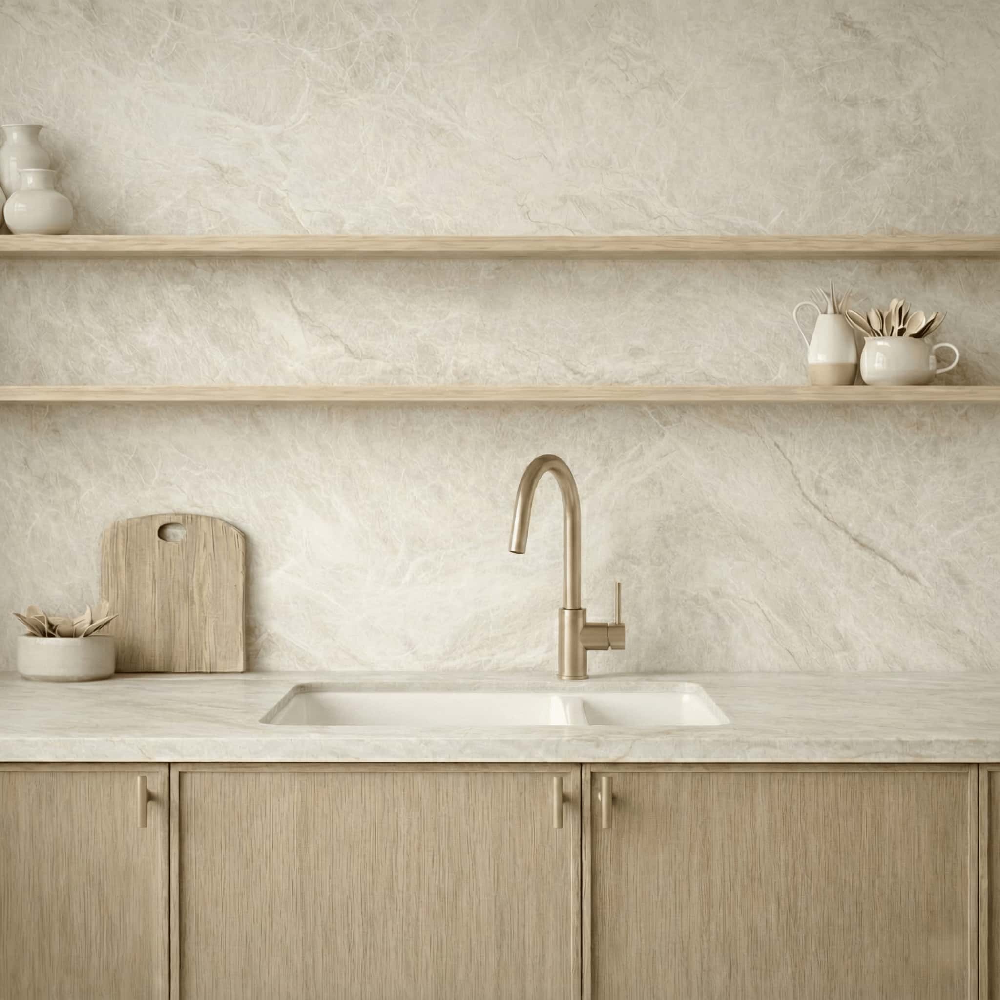 Milano Granite 735mm Double Bowl Sink, Matte White