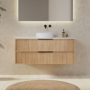 Milano Federation 1200mm Wall Hung Vanity Natural Oak