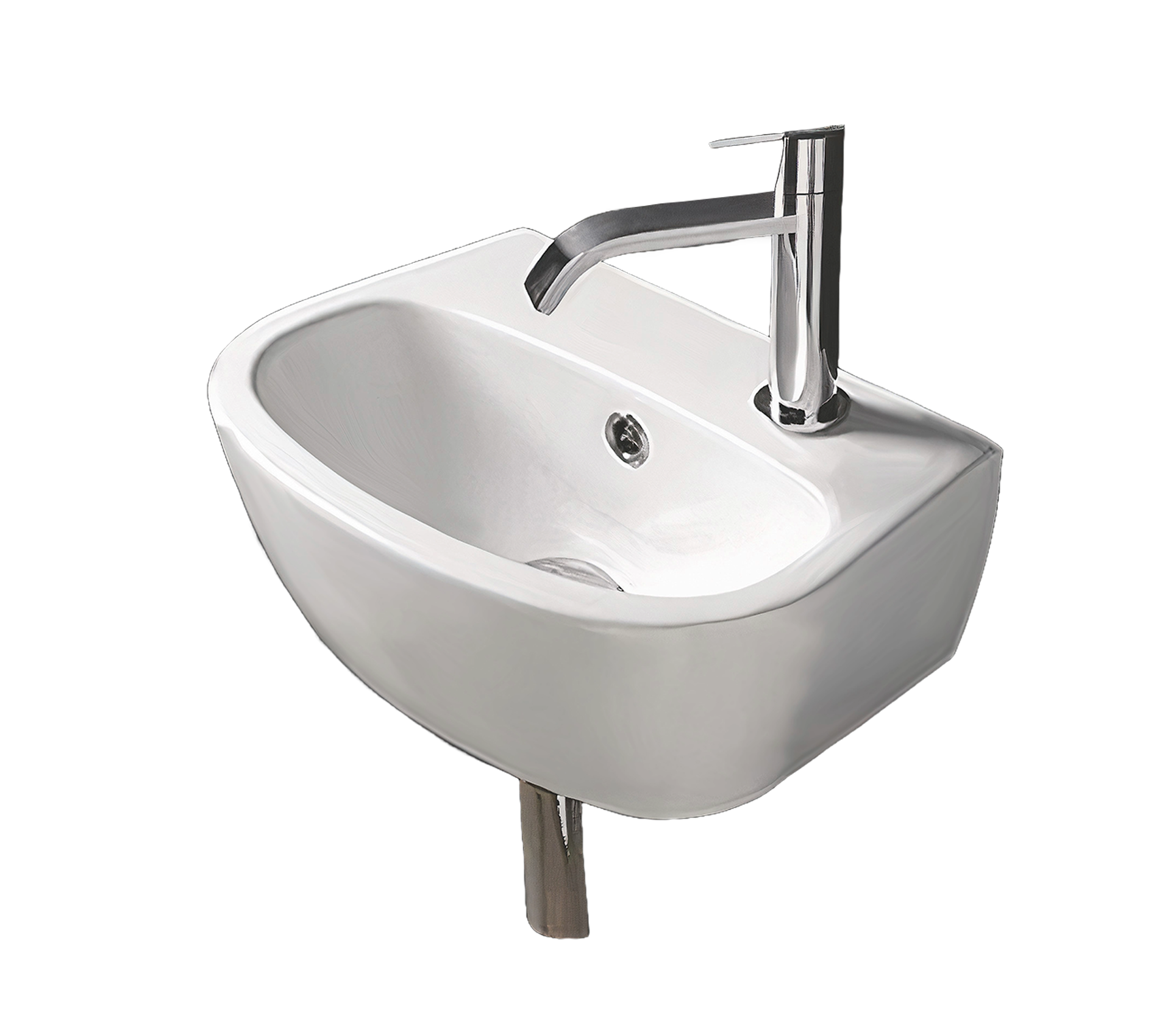 Studio Bagno Mini Milk bench/wall basin 1TH Left