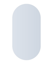 Thermogroup Duke Polished Edge Pill Mirror 600x1200mm with Hangers and Demister