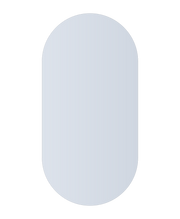 Thermogroup Duke Polished Edge Pill Mirror 600x1200mm Glue-to-Wall and Demister